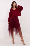 Sukienka Komplet Model MI-KMPL-M5359.79P Bordo - Italy Moda Sukienka Komplet Model MI-KMPL-M5359.79P Bordo - Italy Moda