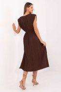 Sukienka Model DHJ-SK-21309.96 Dark Brown - Italy Moda