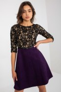 Sukienka Model LK-SK-506582.04P Dark Violet - Lakerta Sukienka Model LK-SK-506582.04P Dark Violet - Lakerta
