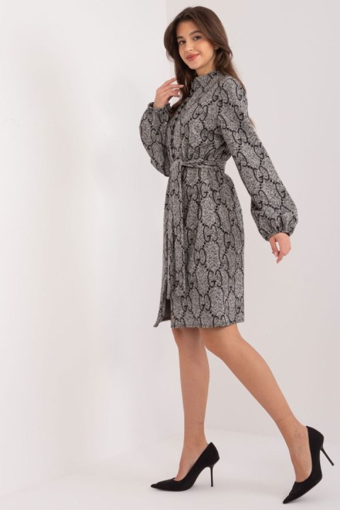 Sukienka Model LK-SK-509526-1.06 Grey/Black - Lakerta Sukienka Model LK-SK-509526-1.06 Grey/Black - Lakerta