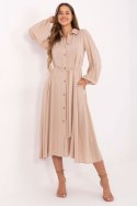 Sukienka Model LK-SK-509813.95 Beige - Lakerta Sukienka Model LK-SK-509813.95 Beige - Lakerta