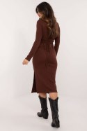Sukienka Model LK-SK-509820.67 Dark Brown - Lakerta Sukienka Model LK-SK-509820.67 Dark Brown - Lakerta