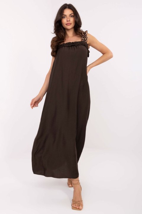 Sukienka Model MI-SK-A6412.68 Dark Brown - Italy Moda