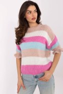 Sweter Damski Model MI-SW-1903.94 White/Pink - Italy Moda
