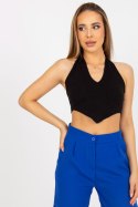 Koszulka Top Model RV-TP-8012.18 Black - Rue Paris Koszulka Top Model RV-TP-8012.18 Black - Rue Paris