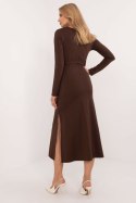 Sukienka Model LK-SK-509792.21P Dark Brown - Lakerta Sukienka Model LK-SK-509792.21P Dark Brown - Lakerta