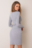Sukienka Model RV-SK-5765.44P Grey - Rue Paris Sukienka Model RV-SK-5765.44P Grey - Rue Paris