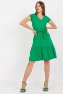Sukienka Model RV-SK-8048.21P Green - Rue Paris Sukienka Model RV-SK-8048.21P Green - Rue Paris