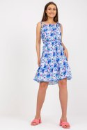 Sukienka Model WN-SK-0806-3.22 White/Blue - Rue Paris Sukienka Model WN-SK-0806-3.22 White/Blue - Rue Paris