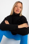 Sweter Damski Model LC-SW-3019.05P Black - Rue Paris Sweter Damski Model LC-SW-3019.05P Black - Rue Paris