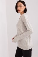 Sweter Damski Model TO-SW-1810.25X Beige - Rue Paris Sweter Damski Model TO-SW-1810.25X Beige - Rue Paris