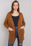 Sweter Kardigan Model ASM-SW-7560.96P Light Brown - Rue Paris Sweter Kardigan Model ASM-SW-7560.96P Light Brown - Rue Paris