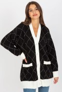 Sweter Kardigan Model LC-SW-0258.03P Black - Rue Paris Sweter Kardigan Model LC-SW-0258.03P Black - Rue Paris