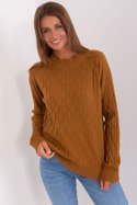 Sweter Damski Model AT-SW-2326.37X Light Brown - AT Sweter Damski Model AT-SW-2326.37X Light Brown - AT