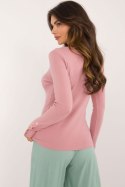 Sweter Damski Model AT-SW-2334.49 Dark Pink - AT Sweter Damski Model AT-SW-2334.49 Dark Pink - AT