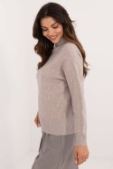 Sweter Damski Model AT-SW-2339.54 Beige - AT Sweter Damski Model AT-SW-2339.54 Beige - AT