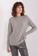 Sweter Damski Model AT-SW-2340.80 Grey - AT Sweter Damski Model AT-SW-2340.80 Grey - AT
