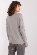 Sweter Damski Model AT-SW-2340.80 Grey - AT Sweter Damski Model AT-SW-2340.80 Grey - AT