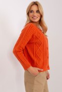 Sweter Damski Model AT-SW-2346-2.99P Orange - AT Sweter Damski Model AT-SW-2346-2.99P Orange - AT