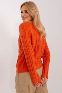 Sweter Damski Model AT-SW-2346-2.99P Orange - AT Sweter Damski Model AT-SW-2346-2.99P Orange - AT