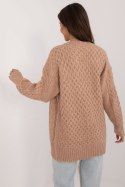 Sweter Damski Model AT-SW-23525.21 Camel - AT Sweter Damski Model AT-SW-23525.21 Camel - AT