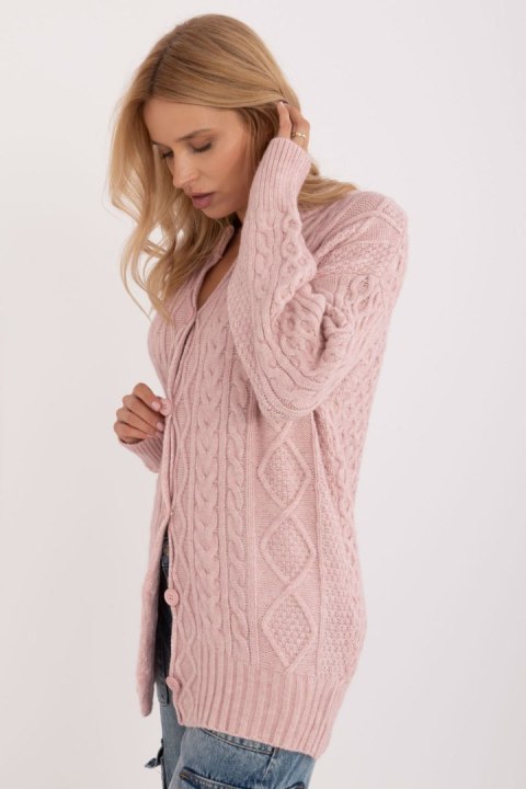 Sweter Damski Model AT-SW-23525.21 Light Pink - AT Sweter Damski Model AT-SW-23525.21 Light Pink - AT