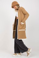 Sweter Kardigan Model LC-SW-0340.42P Dark Beige - Rue Paris Sweter Kardigan Model LC-SW-0340.42P Dark Beige - Rue Paris