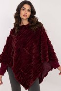 Sweter Poncho Model AT-PN-2347.68 Bordo - AT Sweter Poncho Model AT-PN-2347.68 Bordo - AT