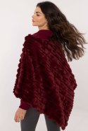 Sweter Poncho Model AT-PN-2347.68 Bordo - AT Sweter Poncho Model AT-PN-2347.68 Bordo - AT