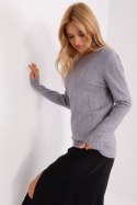 Sweter Damski Model AT-SW-232901.25X Grey - AT Sweter Damski Model AT-SW-232901.25X Grey - AT
