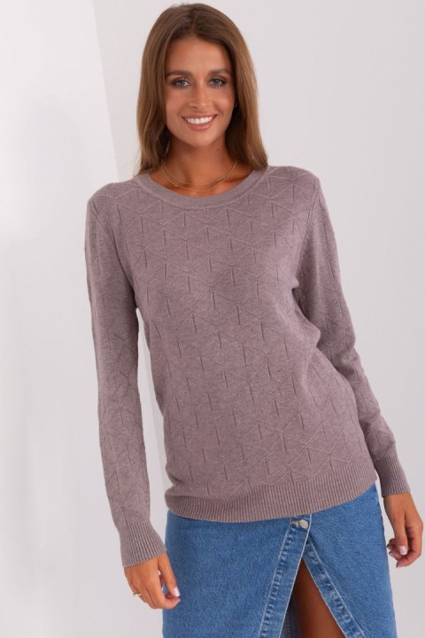 Sweter Damski Model AT-SW-232901.25X Light Violet - AT Sweter Damski Model AT-SW-232901.25X Light Violet - AT