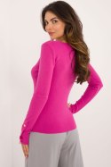 Sweter Damski Model AT-SW-2334.49 Fuksja - AT Sweter Damski Model AT-SW-2334.49 Fuksja - AT
