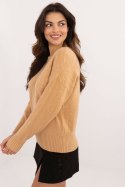 Sweter Damski Model AT-SW-2339.54 Camel - AT