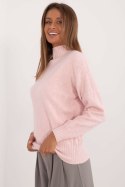 Sweter Damski Model AT-SW-2339.54 Light Pink - AT Sweter Damski Model AT-SW-2339.54 Light Pink - AT