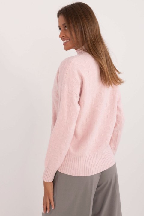 Sweter Damski Model AT-SW-2339.54 Light Pink - AT Sweter Damski Model AT-SW-2339.54 Light Pink - AT