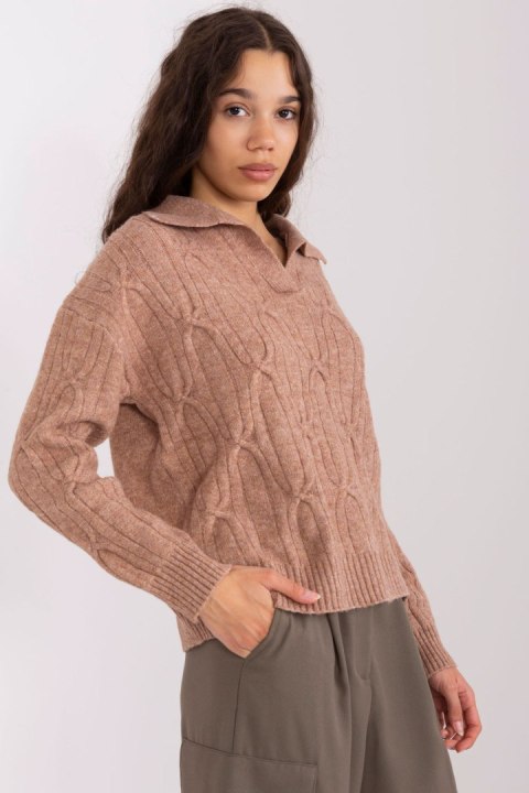 Sweter Damski Model AT-SW-2349-2.96 Brown - AT