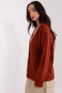 Sweter Damski Model AT-SW-2358.31 Dark Orange - AT Sweter Damski Model AT-SW-2358.31 Dark Orange - AT