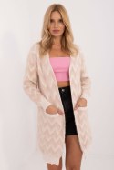 Sweter Kardigan Model AT-SW-2340-A.00 Beige - AT Sweter Kardigan Model AT-SW-2340-A.00 Beige - AT