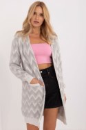 Sweter Kardigan Model AT-SW-2340-A.00 Grey - AT Sweter Kardigan Model AT-SW-2340-A.00 Grey - AT