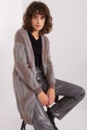 Sweter Kardigan Model AT-SW-234501.00P Dark Brown - AT Sweter Kardigan Model AT-SW-234501.00P Dark Brown - AT