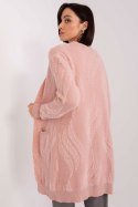 Sweter Kardigan Model AT-SW-234501.00P Light Pink - AT Sweter Kardigan Model AT-SW-234501.00P Light Pink - AT