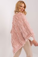 Sweter Ponczo Model AT-PN-2347.68 Light Pink - AT Sweter Ponczo Model AT-PN-2347.68 Light Pink - AT