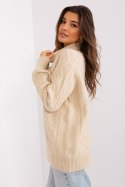 Golf Damski Model AT-SW-2355-2.12P Beige - AT Golf Damski Model AT-SW-2355-2.12P Beige - AT