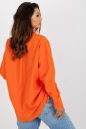 Koszula Damska Model TO-KS-7128.70 Orange - Factory Price Koszula Damska Model TO-KS-7128.70 Orange - Factory Price
