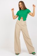 Spodnie Damskie Model BR-SP-235.72 Beige - Xsapienza Spodnie Damskie Model BR-SP-235.72 Beige - Xsapienza