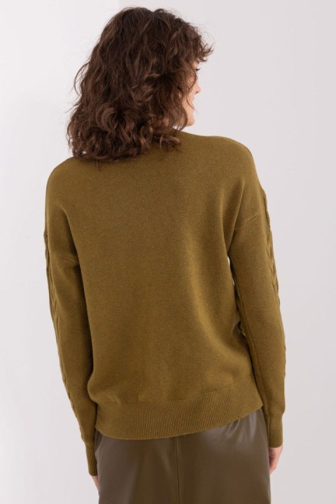 Sweter Damski Model AT-SW-2340.10 Khaki - AT