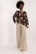 Sweter Damski Model BA-SW-0277.02 Dark Brown - Badu Sweter Damski Model BA-SW-0277.02 Dark Brown - Badu