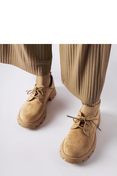 Brązowe półbuty na masywnej podeszwie Coleman - Solea Brązowe półbuty na masywnej podeszwie Coleman - Solea