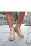 Ciemnobeżowe botki z protektorem Sailetto - Solea Ciemnobeżowe botki z protektorem Sailetto - Solea