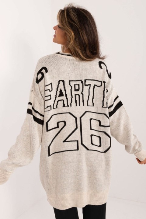 Sweter Damski Model BA-SW-0558.28 Beige - Badu Sweter Damski Model BA-SW-0558.28 Beige - Badu